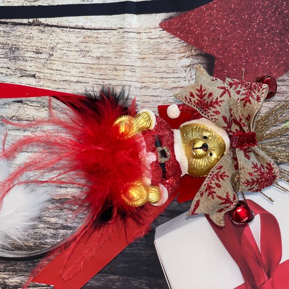 Christmas Teddy Bear Headband - Christmas Top hat| - Picture 14 of 16